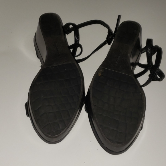 Rockport black leather wedge strappy sandal - Picture 5 of 7